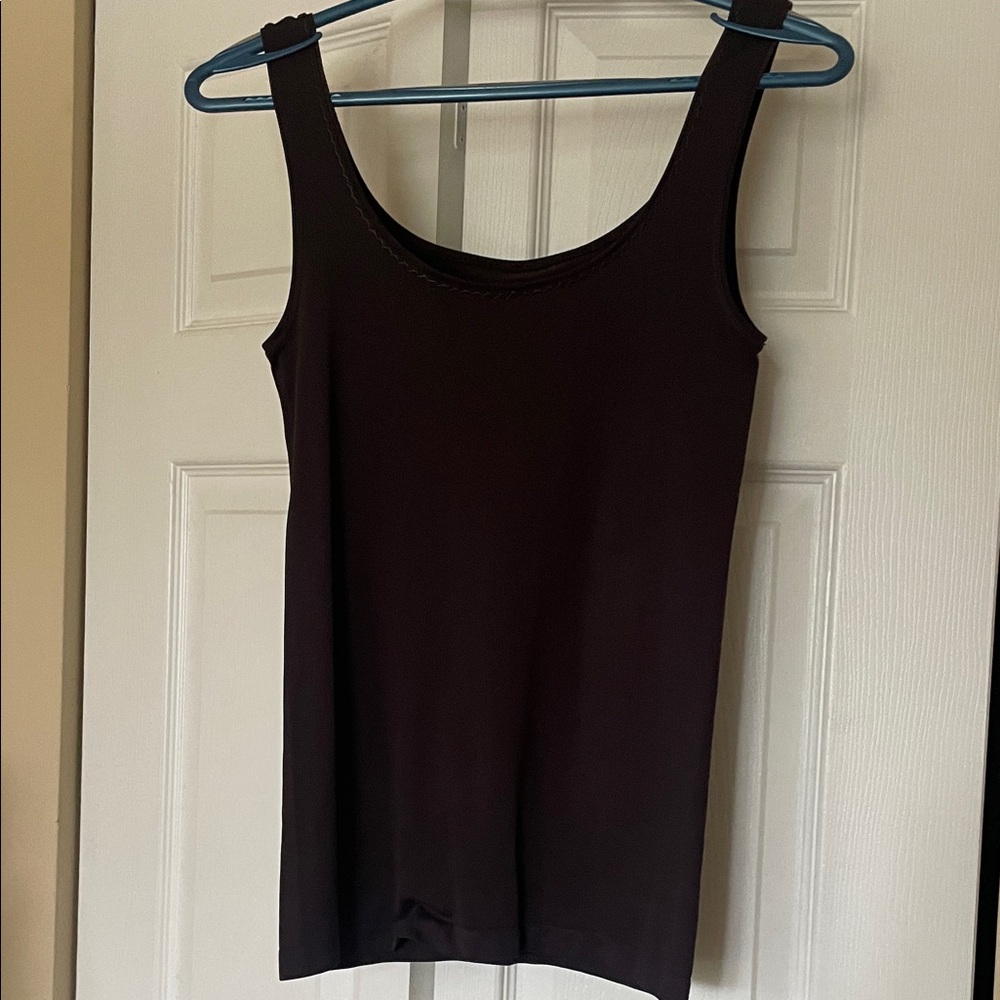 Elegant Chocolate Brown Sleeveless Top
